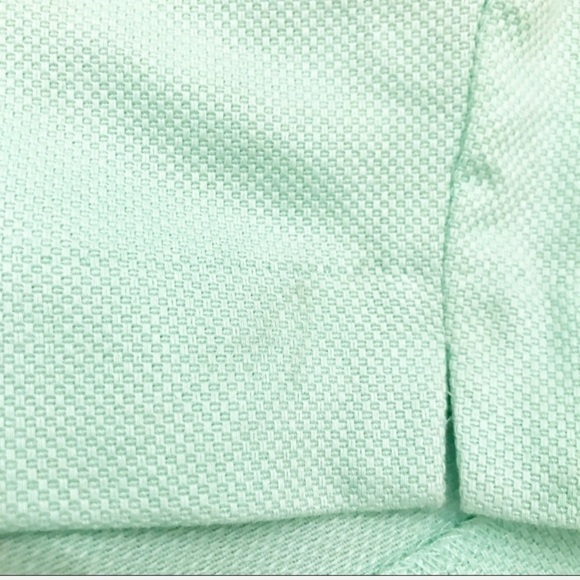 J. Crew Pleated Short Cotton Pique Mint Green 0 - Picture 4 of 7